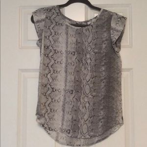 Joie silk snake print top
